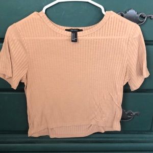 Crop top tan medium